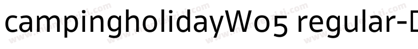 campingholidayW05 regular字体转换